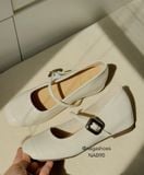  GIÀY BÚP BÊ NAGASHOES NÂNG CHIỀU CAO PHỐI QUAI ĐÍNH KHÓA 4P NAB90 