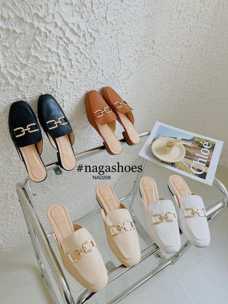  DÉP SỤC NAGASHOES KHÓA KIỂU MŨI VUÔNG NAD208 