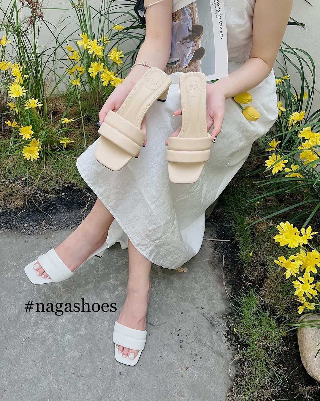  DÉP NAGASHOES QUAI NGANG PHỒNG ĐẾ VUÔNG 5P NAD213 