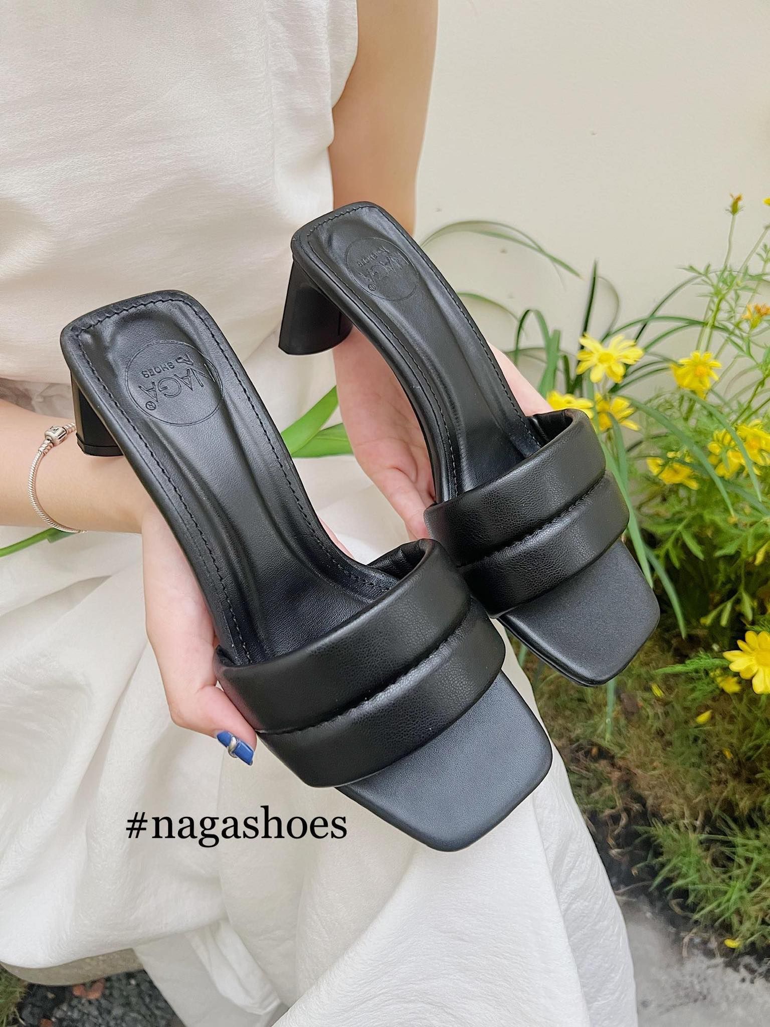  DÉP NAGASHOES QUAI NGANG PHỒNG ĐẾ VUÔNG 5P NAD213 