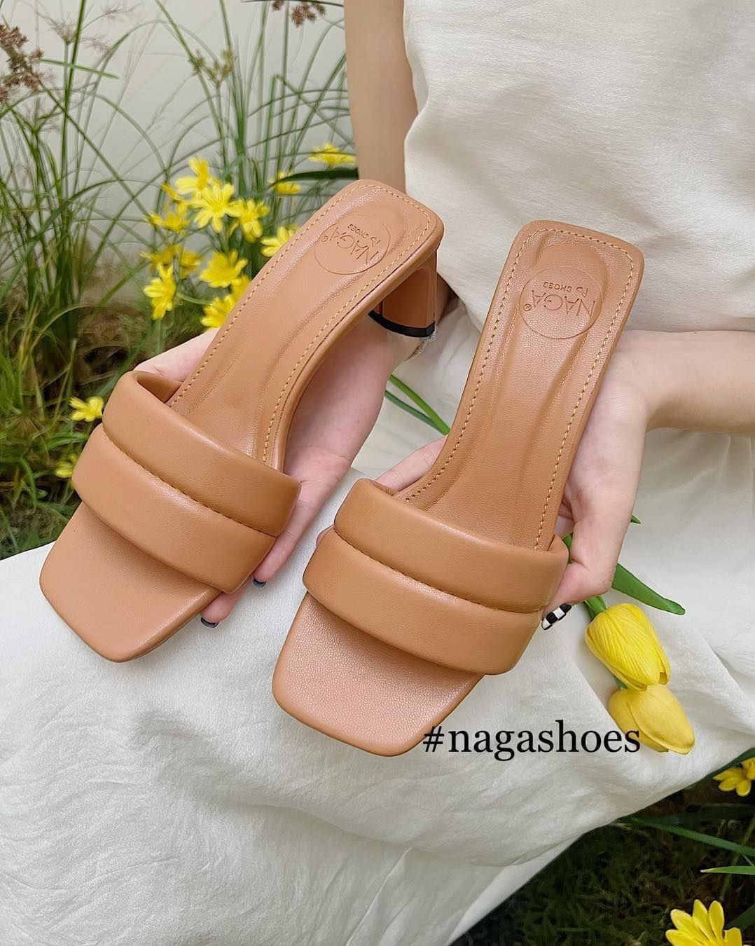  DÉP NAGASHOES QUAI NGANG PHỒNG ĐẾ VUÔNG 5P NAD213 