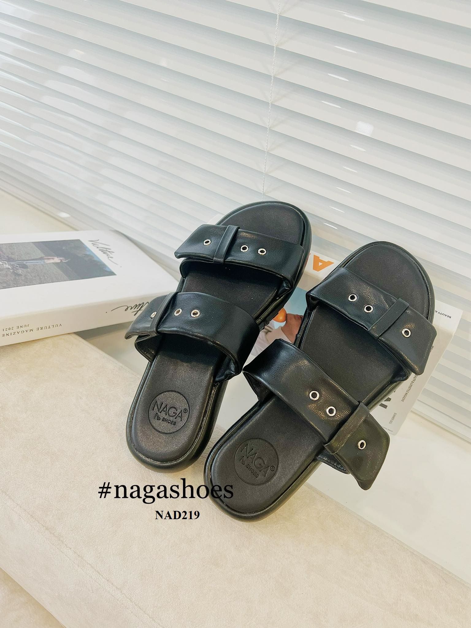  DÉP NAGASHOES HAI QUAI NGANG BẢN TO  NAD219 