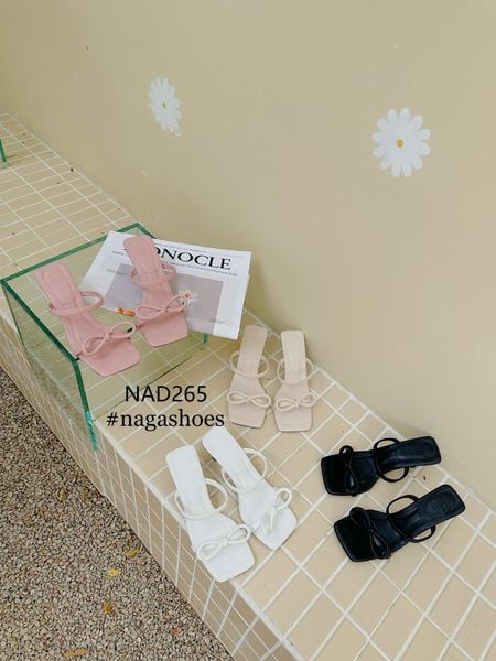  DÉP NAGASHOES HAI QUAI NGANG THẮT NƠ  7P NAD265 