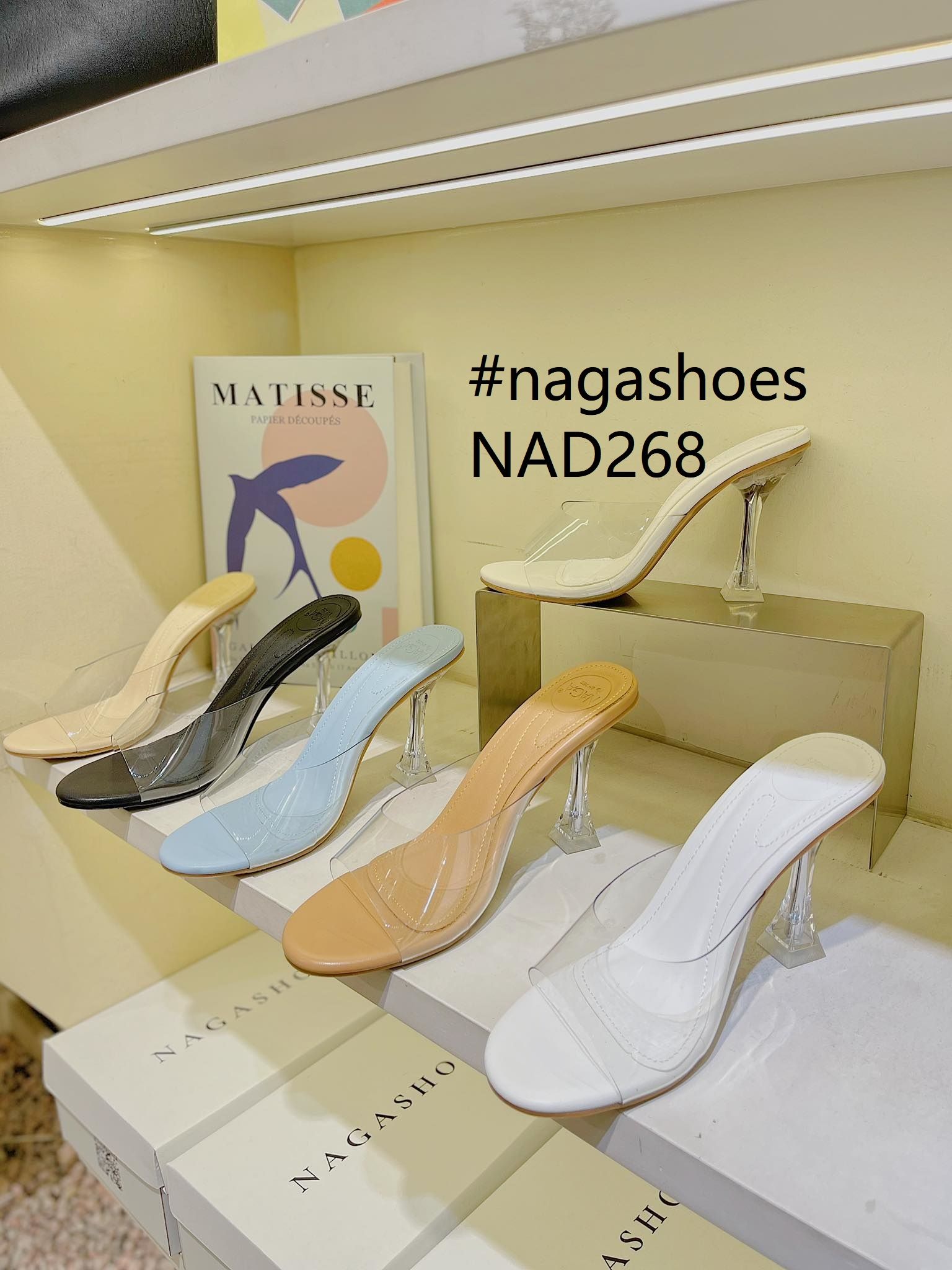  DÉP NAGASHOES QUAI TRONG GÓT TRỤ VUÔNG 9P  NAD268 