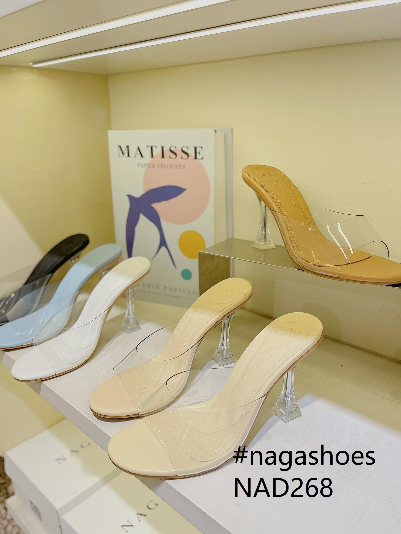  DÉP NAGASHOES QUAI TRONG GÓT TRỤ VUÔNG 9P  NAD268 