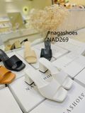  DÉP NAGASHOES MŨI VUÔNG QUAI NGANG BASIC 7P  NAD269 