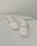  DÉP SỤC NAGASHOES  PHỐI 2 QUAI ĐÍNH KHÓA NAD271 