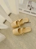  DÉP SỤC NAGASHOES MŨI VUÔNG THẮT NƠ NAD289 