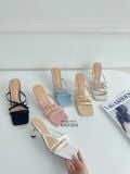  DÉP NAGASHOES MŨI VUÔNG PHỐI QUAI THẮT NƠ 7P NAD294 