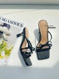  DÉP NAGASHOES MŨI VUÔNG PHỐI QUAI THẮT NƠ 7P NAD294 