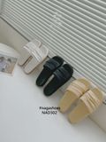  DÉP NAGASHOES  ĐẾ BỆT QUAI GẤP DA MỀM NAD302 