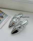  DÉP NAGASHOES SỤC DA BÓNG THẮT NƠ  NAD303 