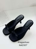  DÉP NAGASHOES QUAI NGANG ĐÍNH NƠ LỤA 8P NAD307 
