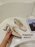  DÉP SỤC NAGASHOES MŨI VUÔNG PHỐI QUAI NGANG MẢNH 7P NAD315 