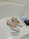  DÉP SỤC NAGASHOES MŨI VUÔNG PHỐI QUAI NGANG MẢNH 7P NAD315 