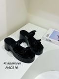  DÉP NAGASHOES HAI QUAI NƠ DA BÓNG ĐẾ THÔ 7P NAD316 