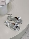  DÉP NAGASHOES ĐẾ BỆT DA BÓNG NƠ XẾP  NAD329 