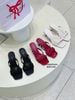 DÉP NAGASHOES THẮT NƠ QUAI CHÉO  MŨI VUÔNG  6P NAD330