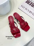  DÉP NAGASHOES THẮT NƠ QUAI CHÉO  MŨI VUÔNG  6P NAD330 