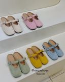 DÉP SỤC NAGASHOES MŨI VUÔNG PHỐI QUAI CÓ KHÓA NAD347 