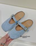  DÉP SỤC NAGASHOES MŨI VUÔNG PHỐI QUAI CÓ KHÓA NAD347 