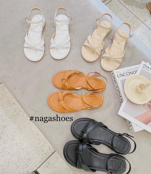  SANDAL MŨI TRÒN QUAI ĐAN CHÉO XỎ NGÓN NAS206 