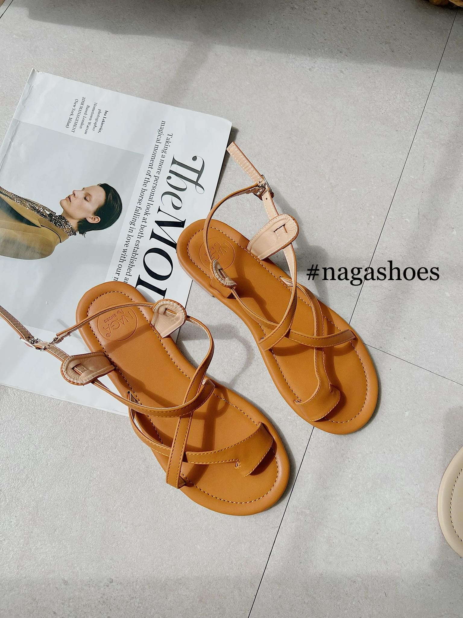  SANDAL ĐẾ BỆT DÂY CHÉO XỎ NGÓN NAS207 