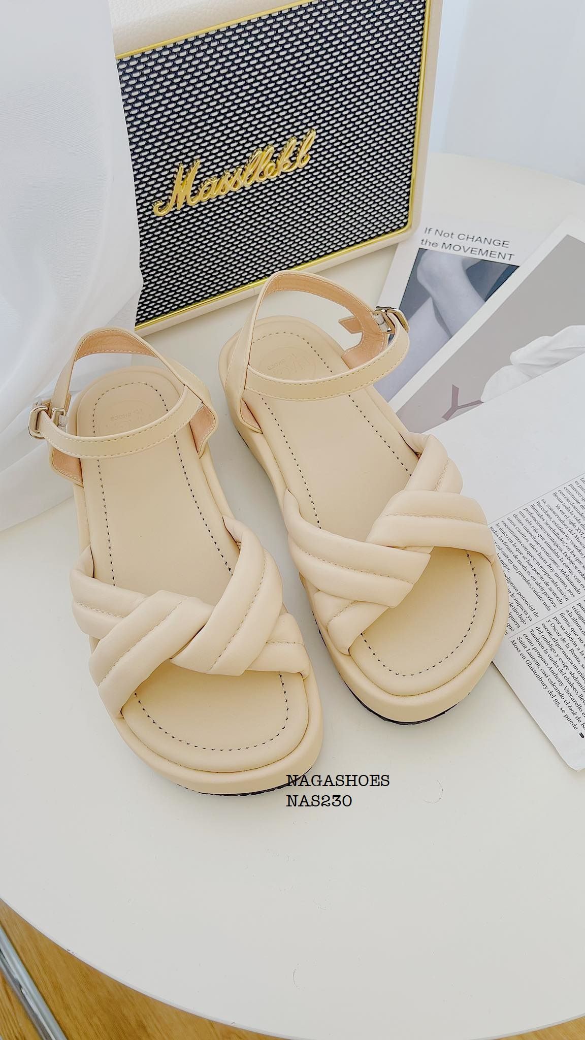  SANDAL NAGASHOES QUAI GẤP CHÉO 4P NAS230 