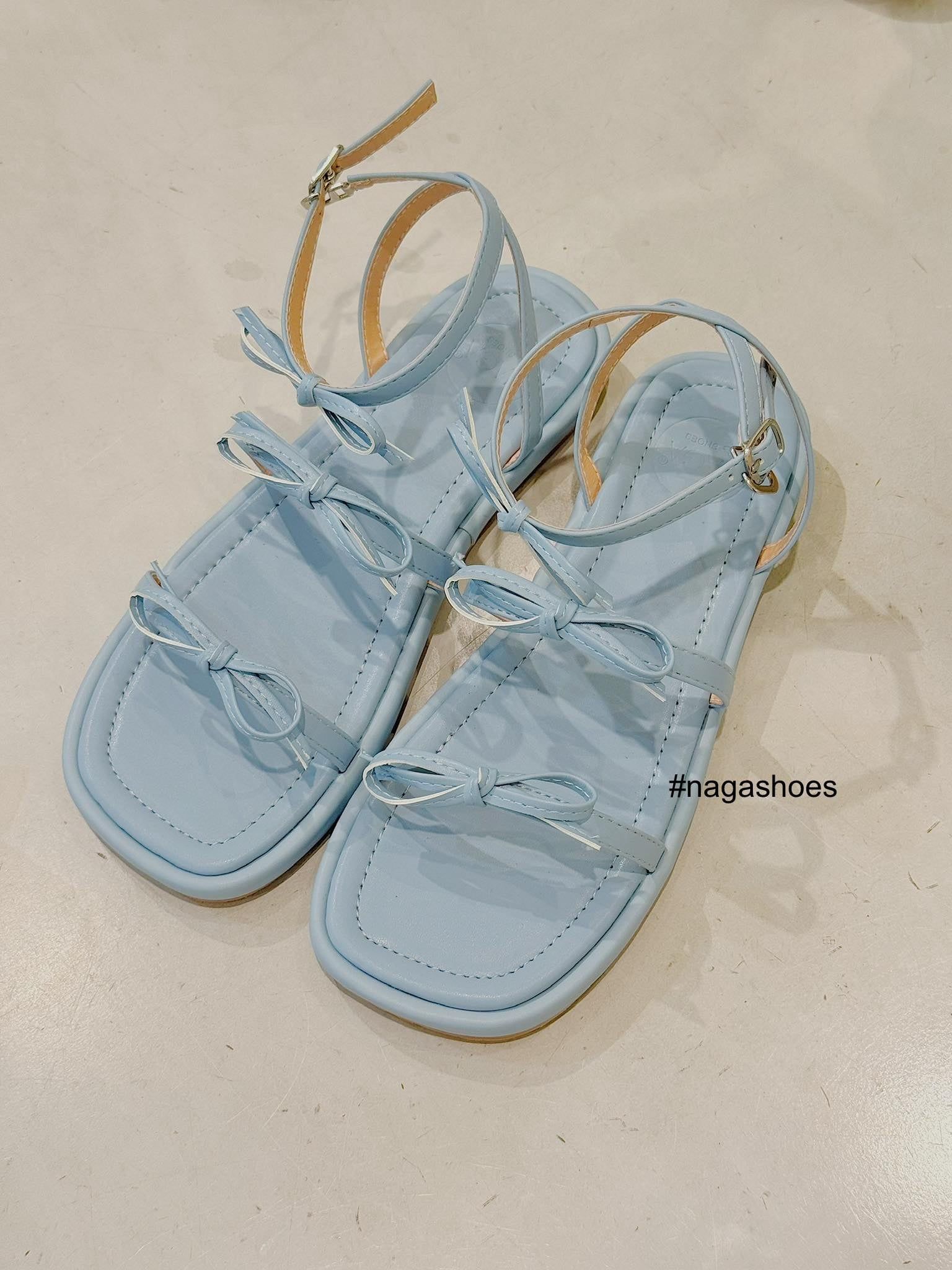  SANDAL NAGASHOES 2 QUAI PHỐI NƠ KIỂU 2P NAS239 