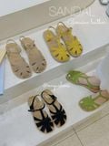  SANDAL NAGASHOES DA THẬT MŨI TRÒN QUAI RỌ NAS249 