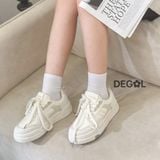  Giày Sneaker Degol hai sọc đan dây DG01 