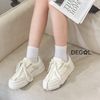  Giày Sneaker Degol hai sọc đan dây DG01 