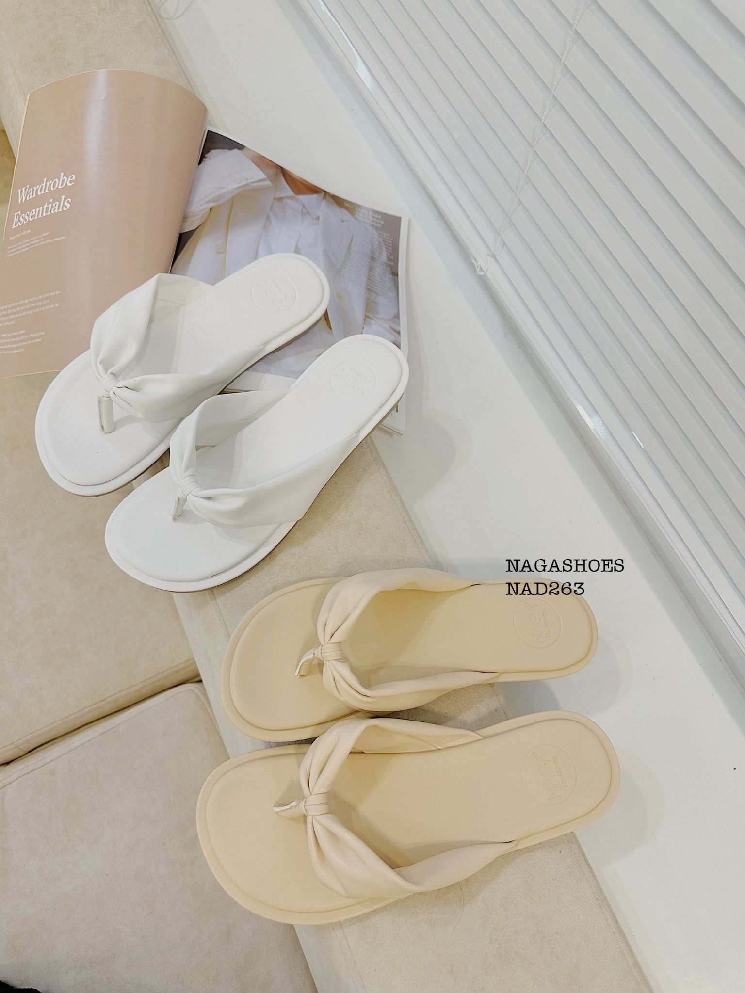  DÉP NAGASHOES ĐẾ BỆT QUAI KẸP BASIC NAD263 