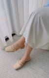  BÚP BÊ NAGASHOES BÍT MŨI PHỐI QUAI NGANG ĐÍNH KHÓA VUÔNG 2P NAB63 