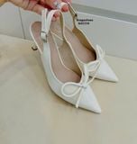  CAO GÓT NAGASHOES DA BÓNG MŨI NHỌN ĐÍNH NƠ  7P NAC310 