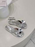  DÉP NAGASHOES ĐẾ BỆT DA BÓNG NƠ XẾP  NAD329 