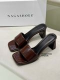 DÉP NAGASHOES MŨI VUÔNG QUAI NGANG BASIC 7P NAD336 