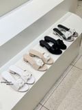  DÉP NAGASHOES MŨI TRÒN QUAI NGANG ĐÍNH HOA TRÀ  3P NAD338 