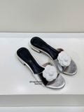  DÉP NAGASHOES MŨI TRÒN QUAI NGANG ĐÍNH HOA TRÀ  3P NAD338 