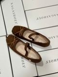  GIÀY BÚP BÊ NAGASHOES BALLETCORE VẢI GÂN TĂM NAB107 