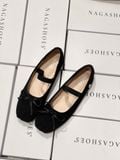  GIÀY BÚP BÊ NAGASHOES BALLETCORE VẢI GÂN TĂM NAB107 
