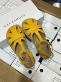  SANDAL NAGASHOES DA THẬT MŨI TRÒN QUAI RỌ NAS249 