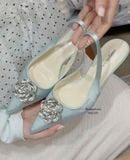  CAO GÓT NAGASHOES ĐÍNH ĐÁ HỌA TIẾT HOA HỞ GÓT 4P NAC331 