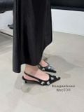  CAO GÓT NAGASHOES MŨI NHỌN ĐÍNH ĐÁ HỌA TIẾT 4P NAC330 