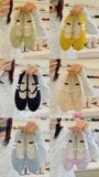  GIÀY BÚP BÊ NAGASHOES MŨI VIỀN CHỈ ĐÍNH NƠ NAB112 