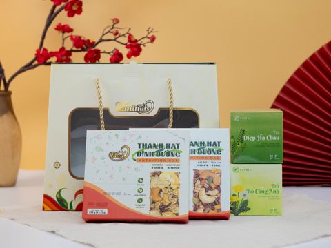 Set Quà Tặng Xuân Tươi 1 - Hộp quà Tết cao cấp sang trọng ý nghĩa 2025