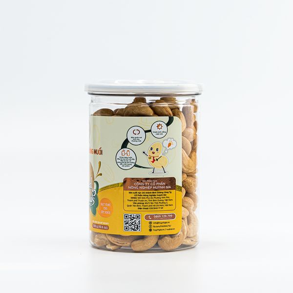 Hạt Điều Rang Không Muối Faminuts Hũ Nắp Nhôm 300G