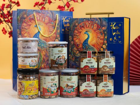 Set Quà Tặng Phúc Lộc 1 - Hộp quà Tết cao cấp sang trọng ý nghĩa 2025