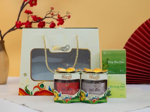 Set Quà Tặng Xuân Tươi 2 - Hộp quà Tết cao cấp sang trọng ý nghĩa 2025