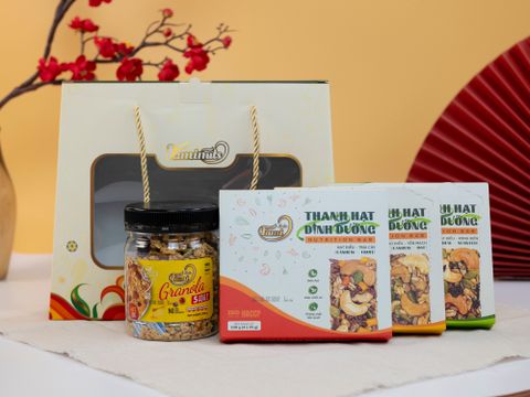 Set Quà Tặng Xuân Tươi 3 - Hộp quà Tết cao cấp sang trọng ý nghĩa 2025